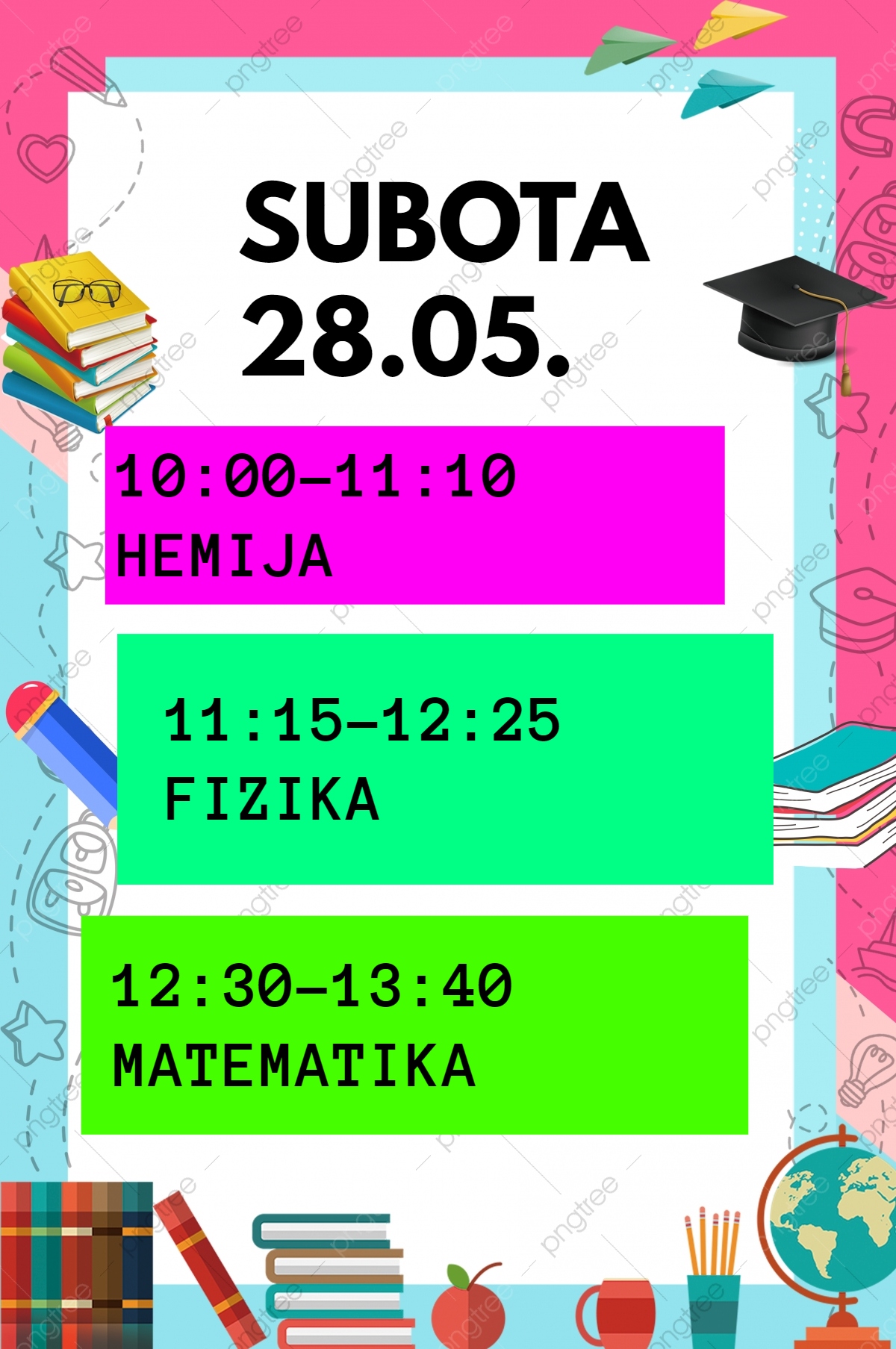 pripremna nastava matematika engleski hemija kikinda