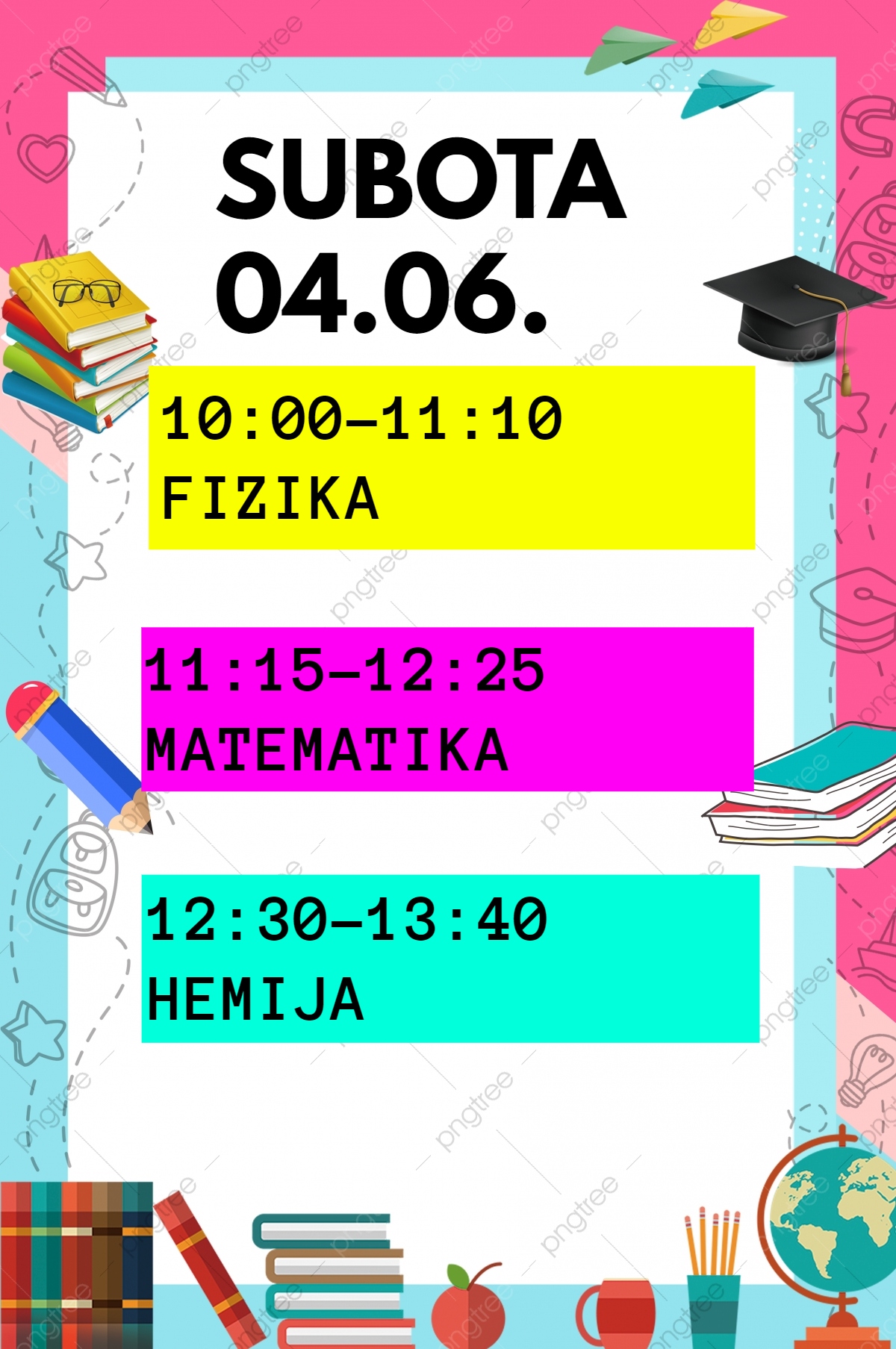 pripremna nastava matematika engleski hemija kikinda