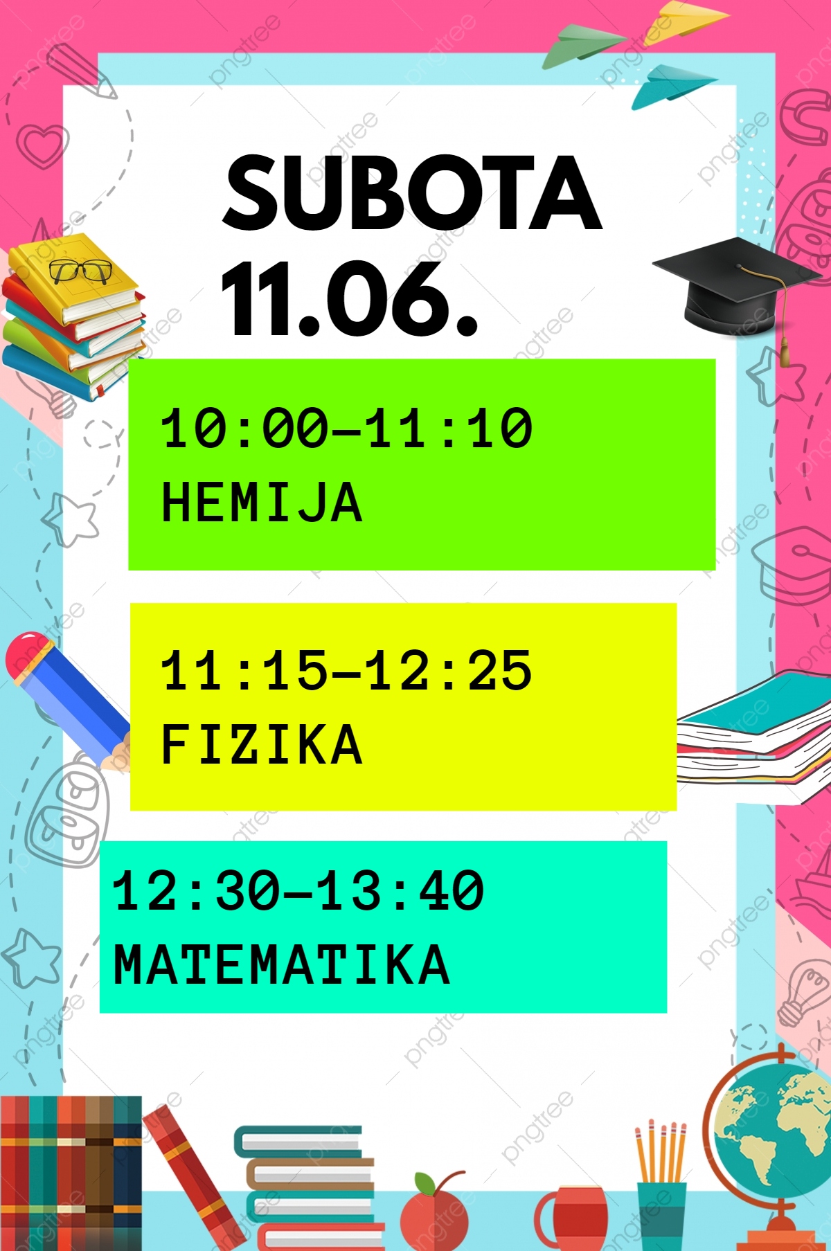 pripremna nastava matematika engleski hemija kikinda